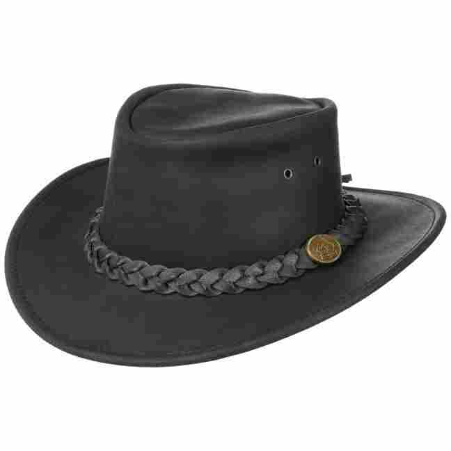 Cuir Chapeaux Cowboys Western Style Bush Chapeaux Top Qualité 